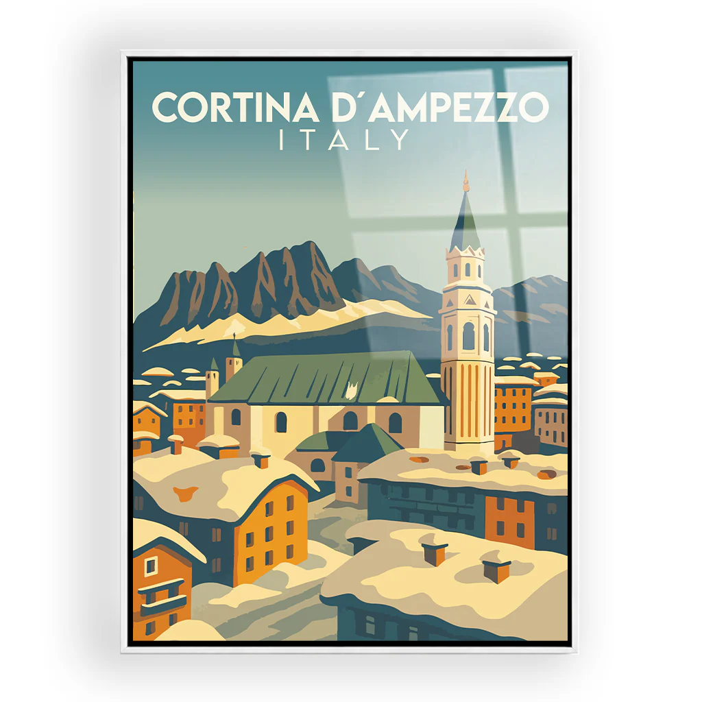 cortina-dampezzo acryl_rahmen_weiss