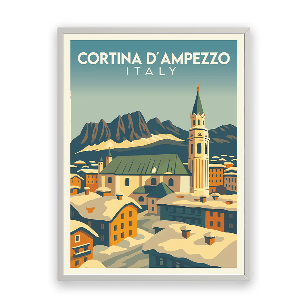 cortina-dampezzo poster_rahmen_weiss
