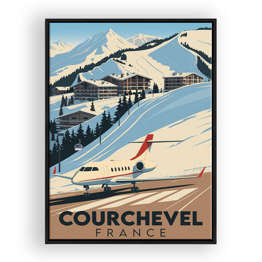 courchevel leinwand_rahmen_schwarz