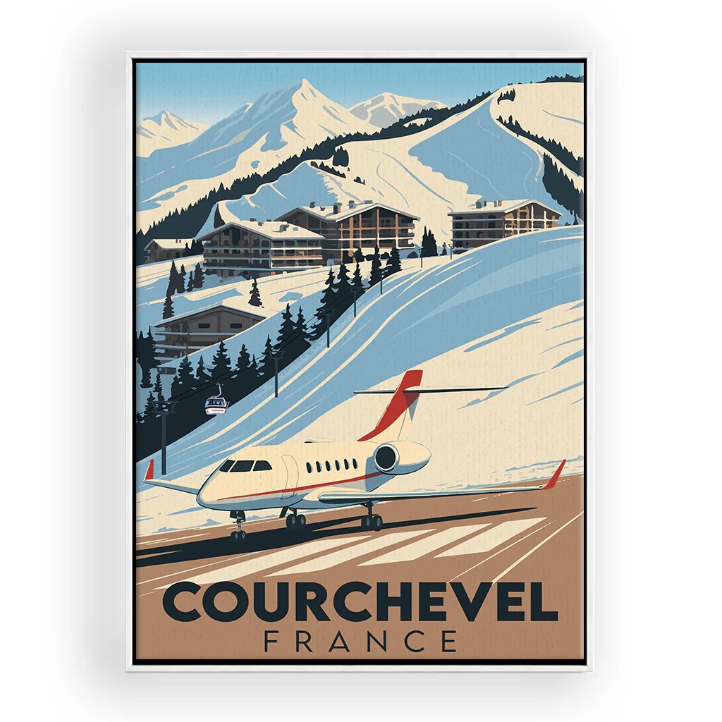courchevel leinwand_rahmen_weiss