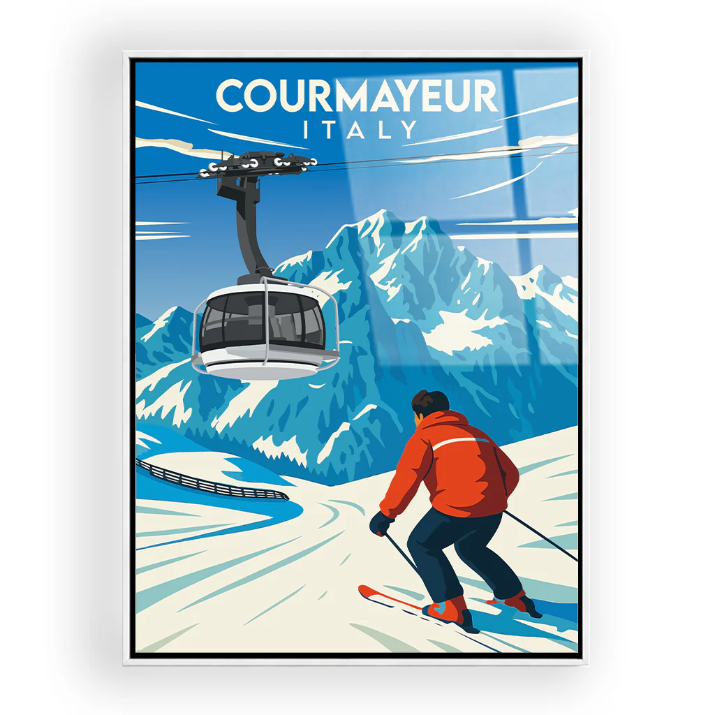 courmayeur acryl_rahmen_weiss