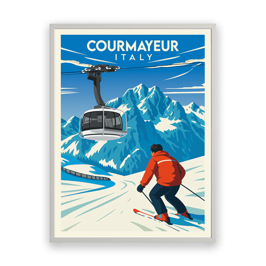 courmayeur poster_rahmen_weiss