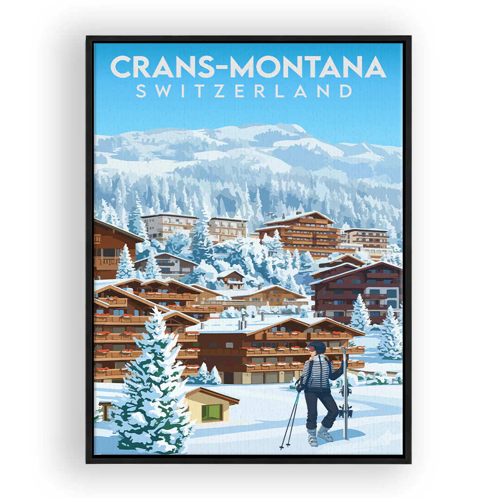 crans-montana leinwand_rahmen_schwarz