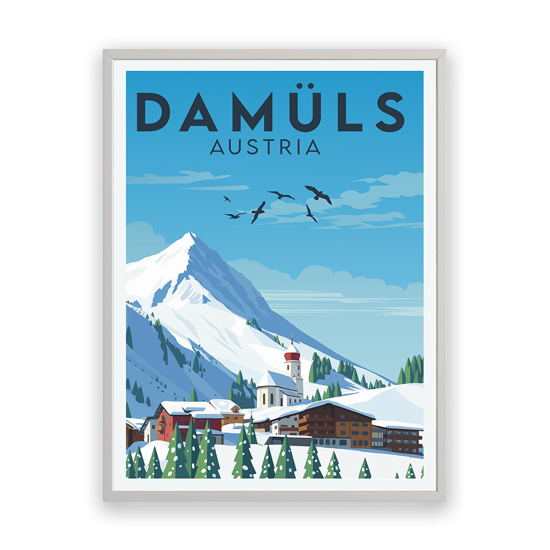Damüls Österreich Kunstdruck