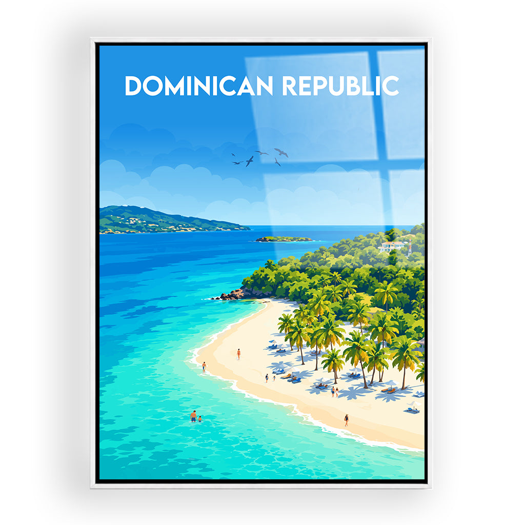 dominican-republic acryl_rahmen_weiss