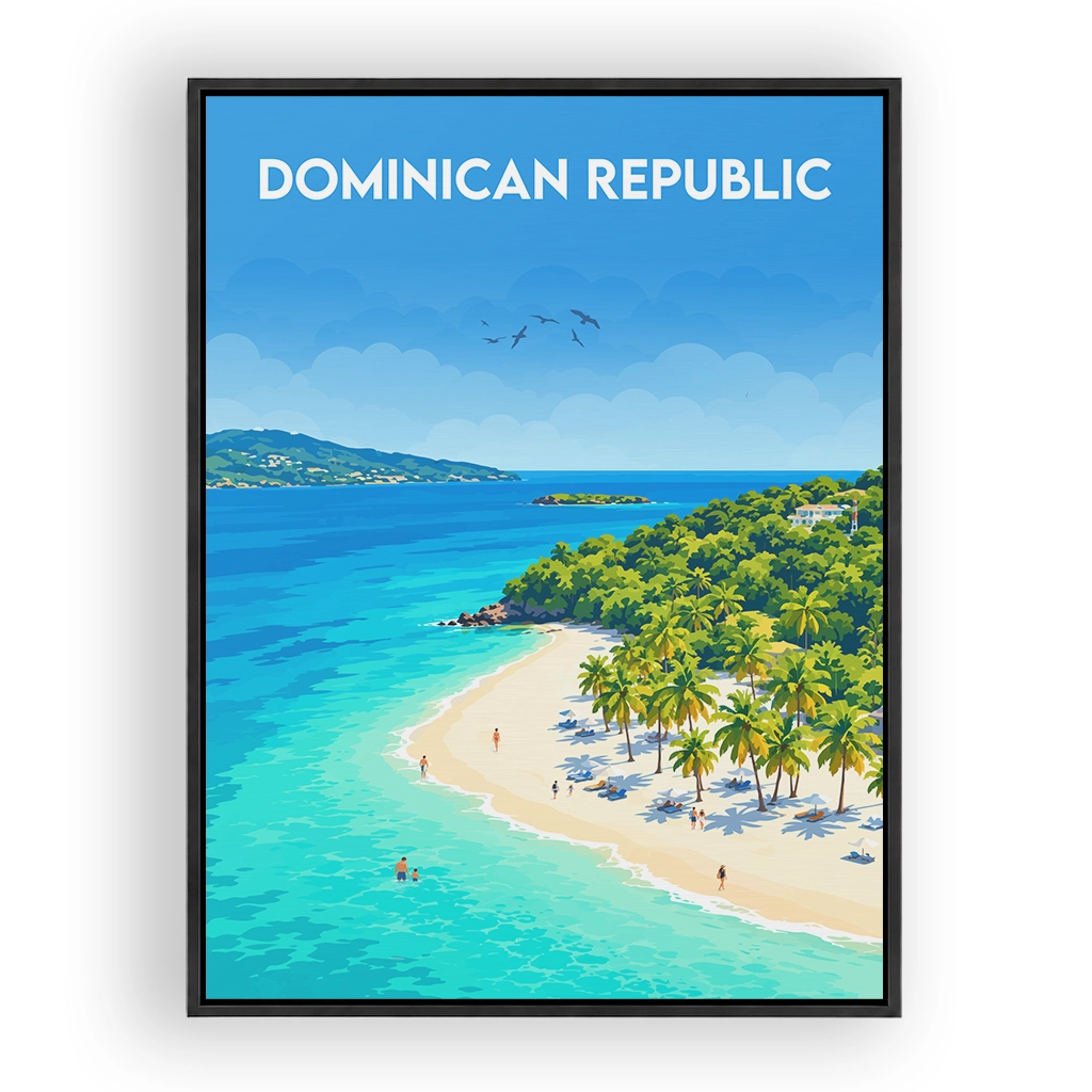 dominican-republic alu_rahmen_schwarz