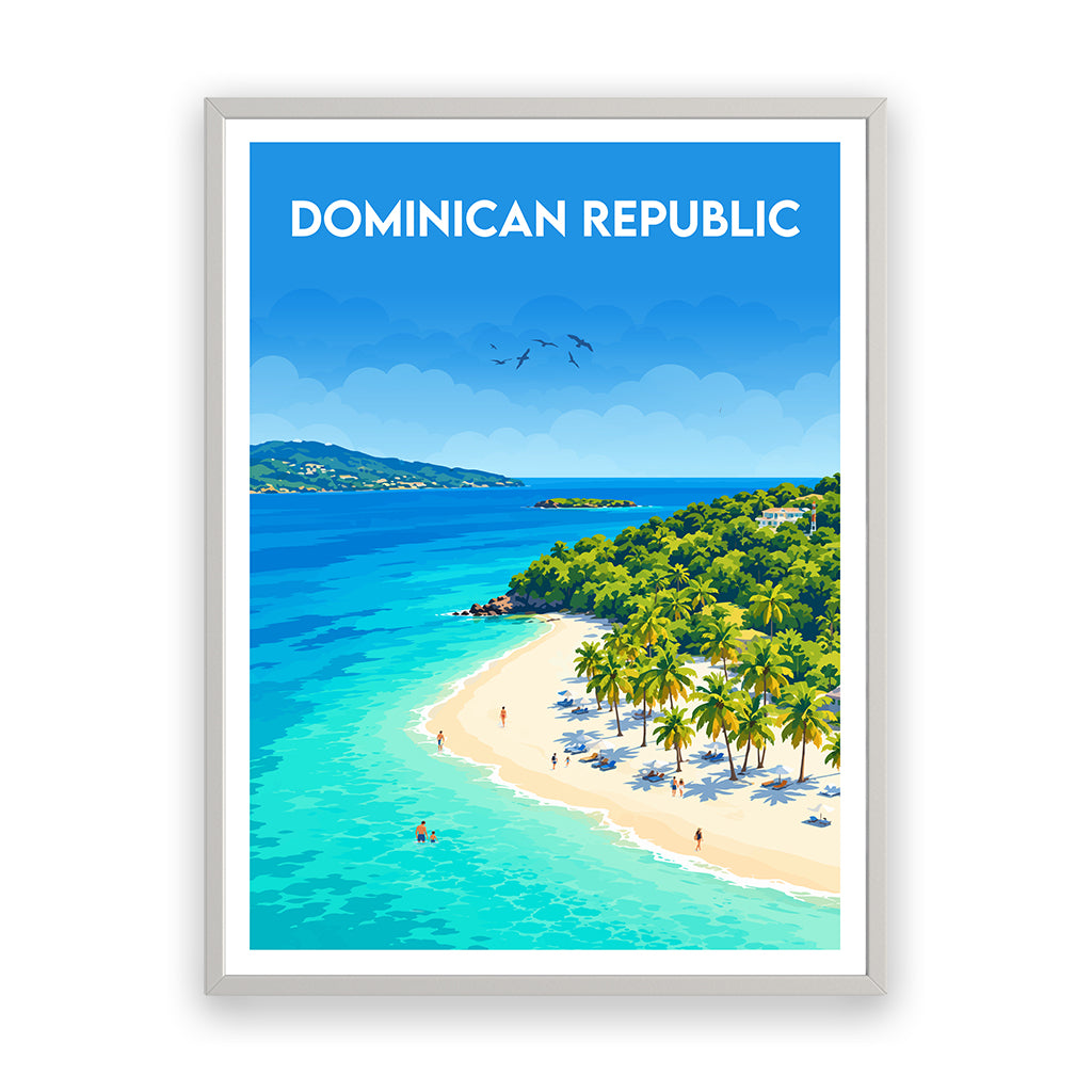 dominican-republic poster_rahmen_weiss