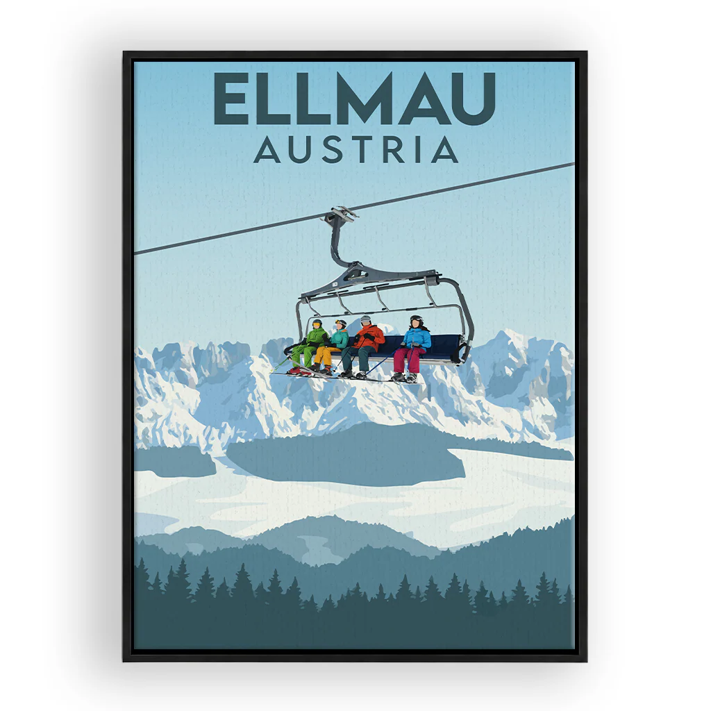 ellmau leinwand_rahmen_schwarz