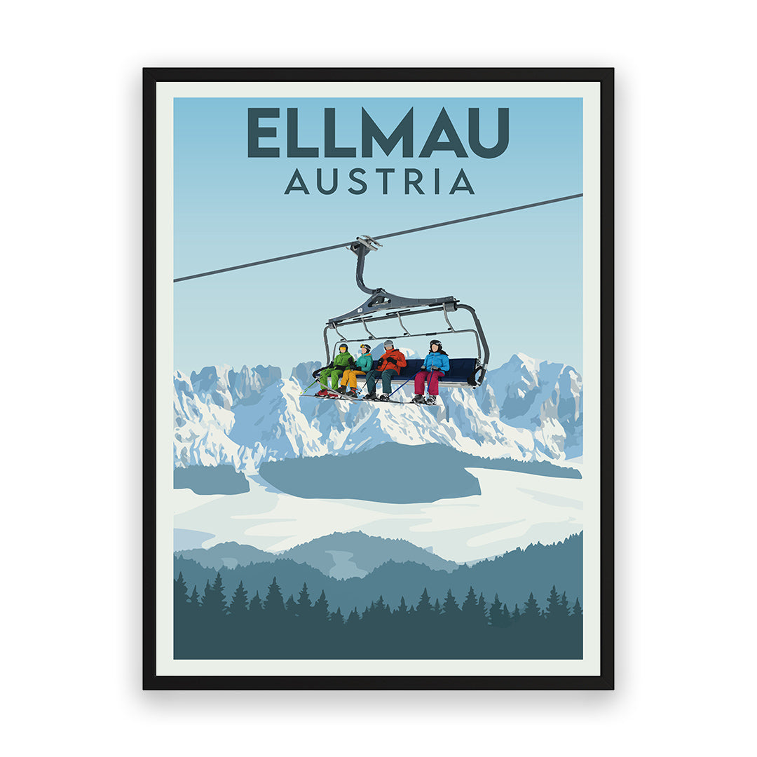 Ellmau Österreich Kunstdruck