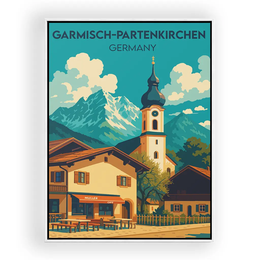 garmisch-partenkirchen alu_rahmen_weiss