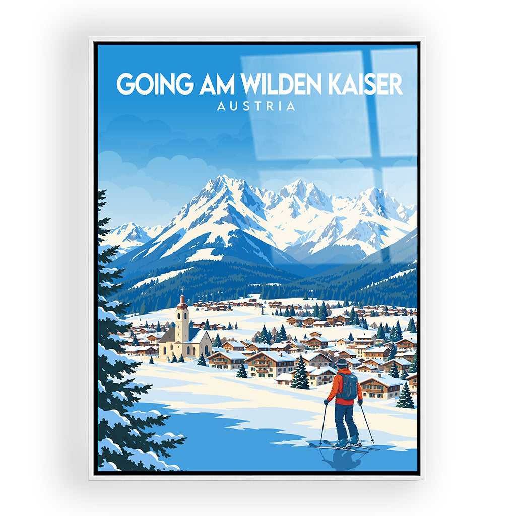 going-am-wilden-kaiser acryl_rahmen_weiss