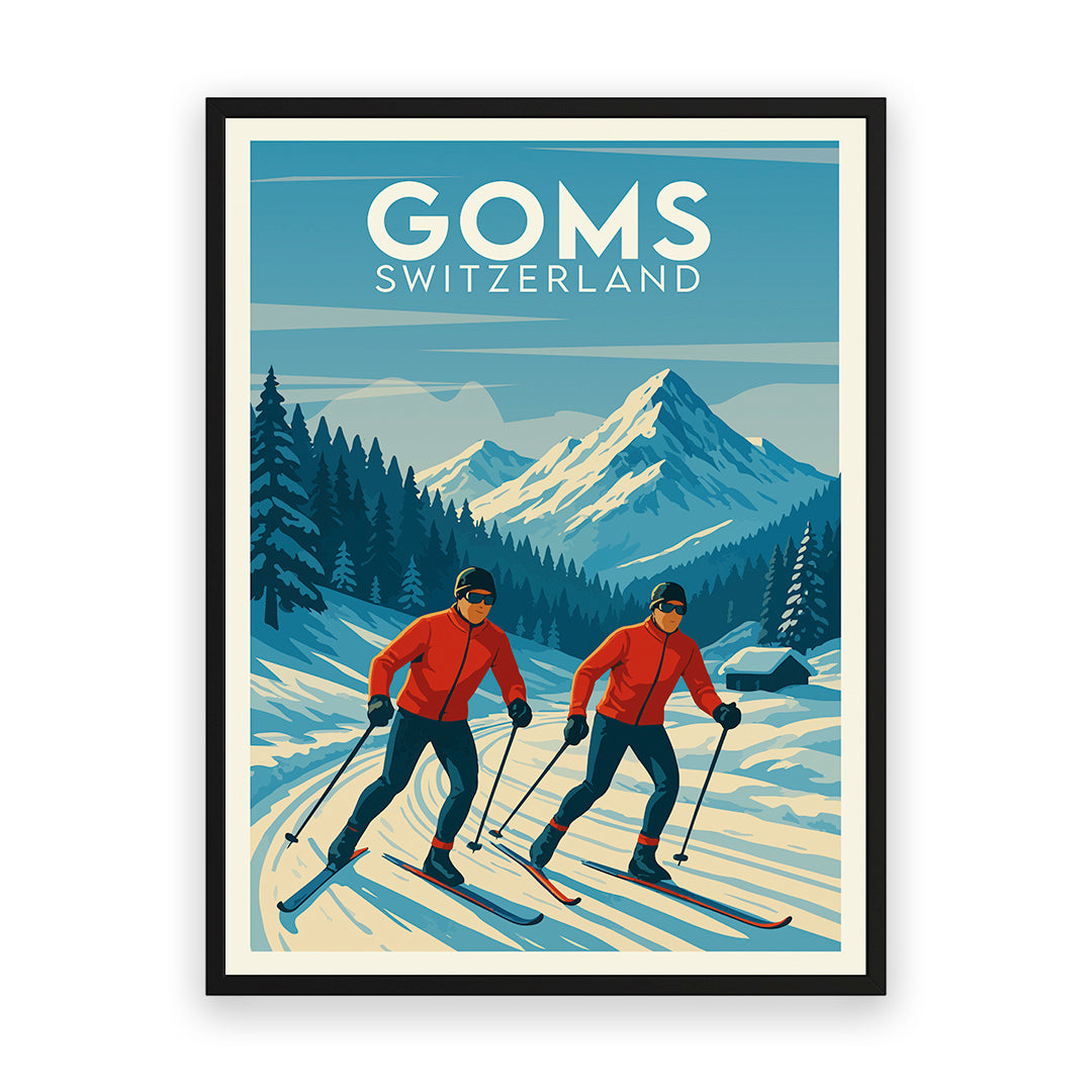 Goms Schweiz Kunstdruck