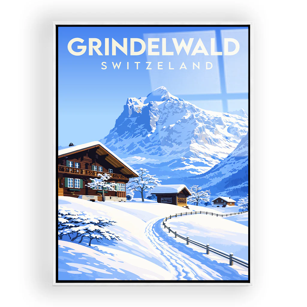 grindelwald acryl_rahmen_weiss