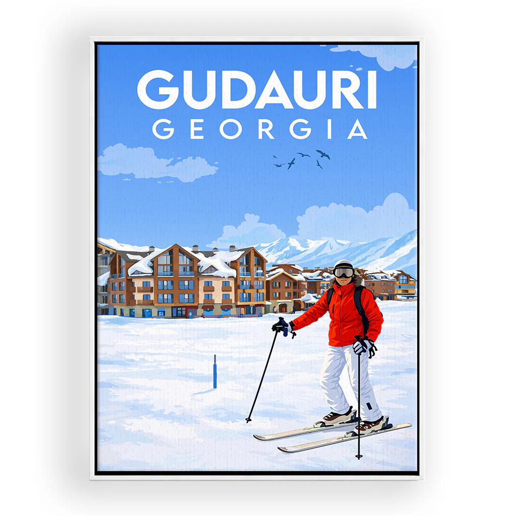 gudauri leinwand_rahmen_weiss