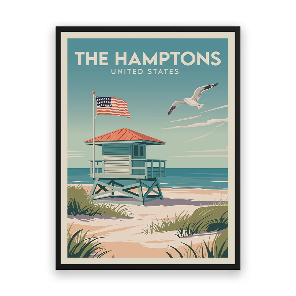 hamptons poster_rahmen_schwarz