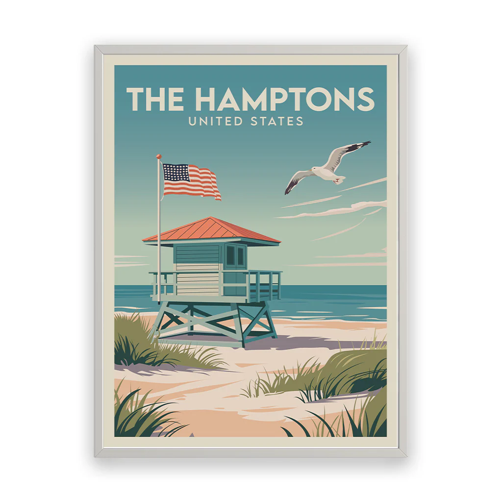 hamptons poster_rahmen_weiss