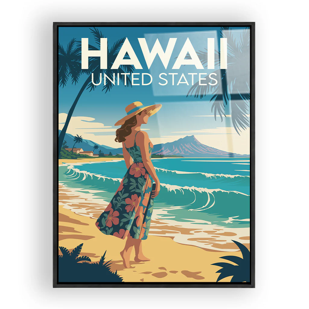hawaii acryl_rahmen_schwarz