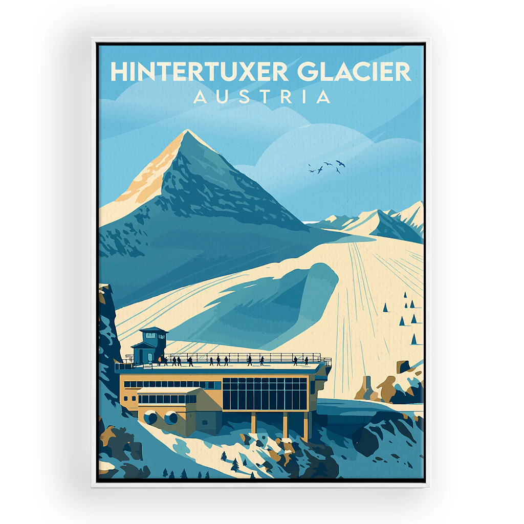 hintertux leinwand_rahmen_weiss