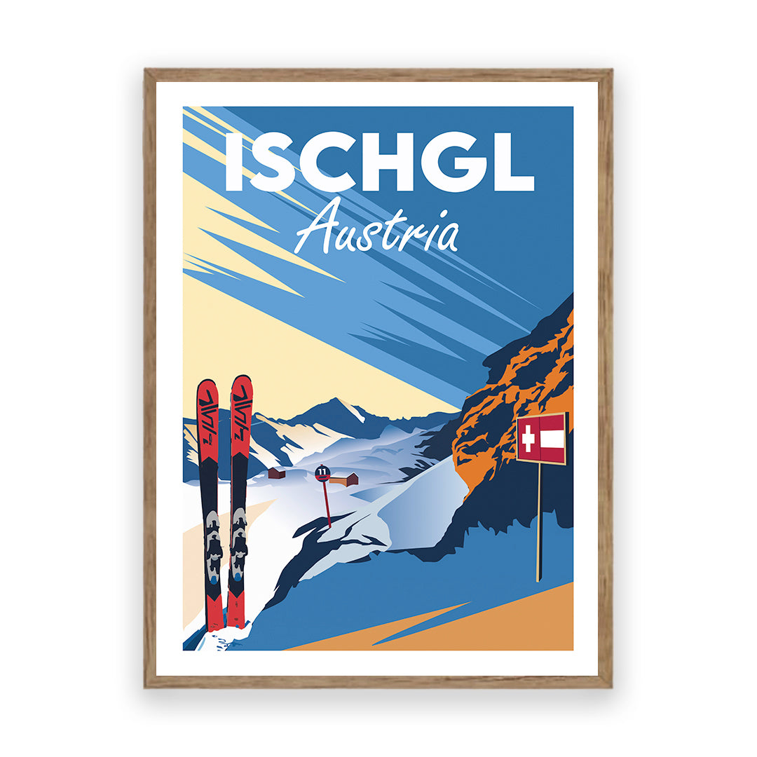 Ischgl Österreich Kunstdruck