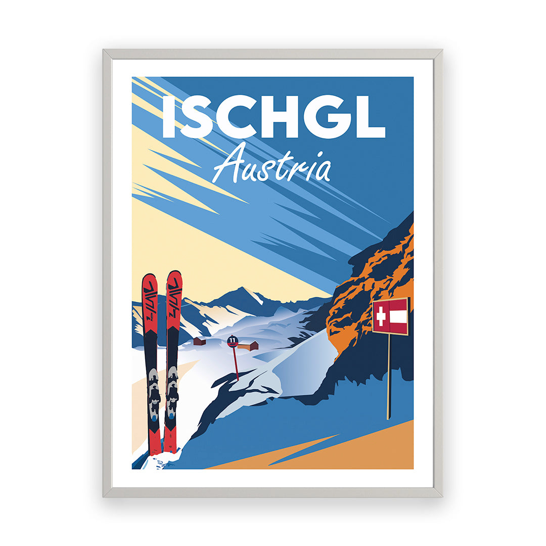Ischgl Österreich Kunstdruck