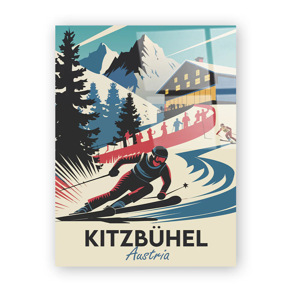 kitzbuehel Acryl ohne Rahmen
