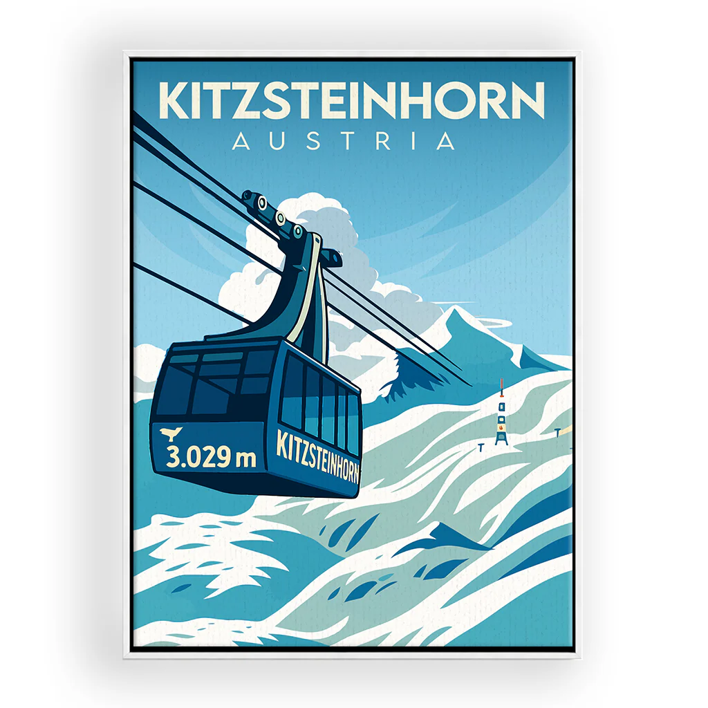 kitzsteinhorn leinwand_rahmen_weiss