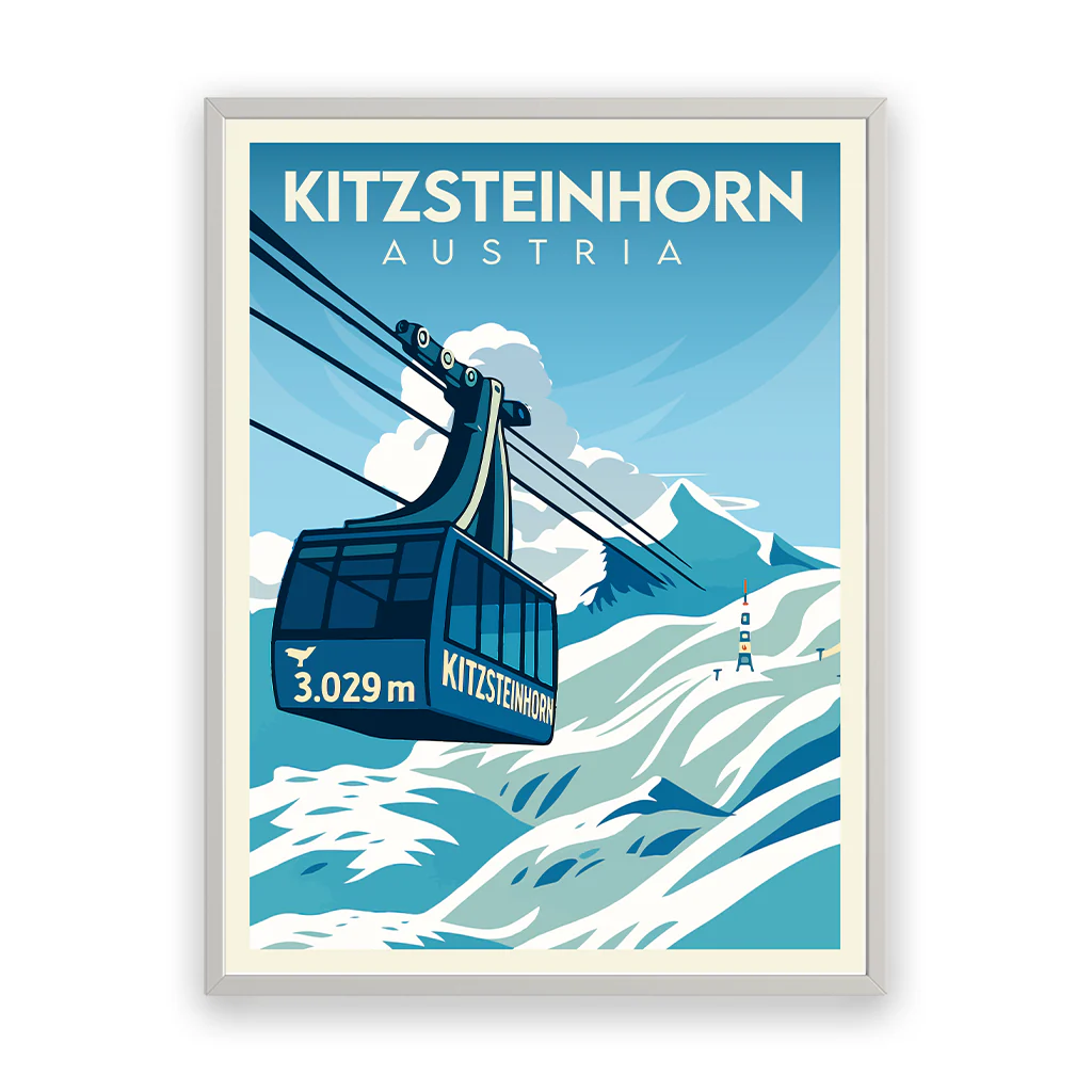 kitzsteinhorn poster_rahmen_weiss