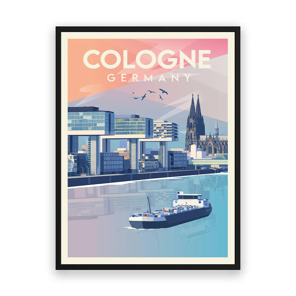 koeln poster_rahmen_schwarz
