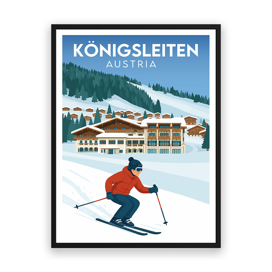 Königsleiten Österreich Kunstdruck