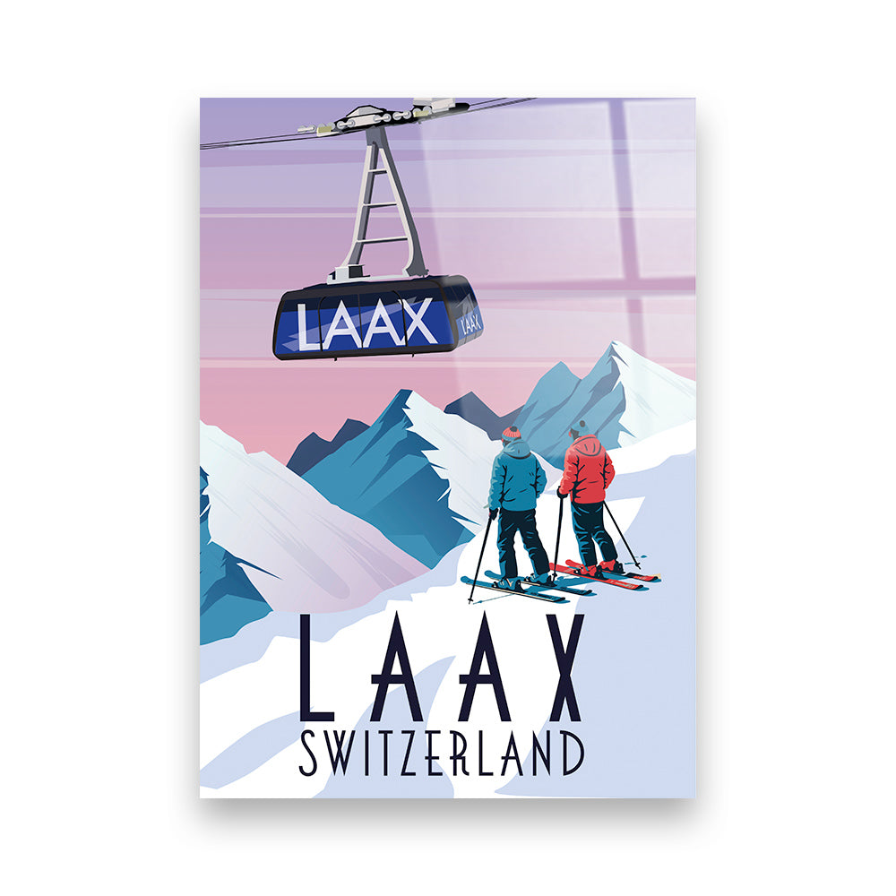 Laax Schweiz Acryldruck