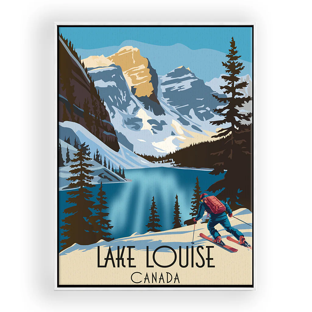 lake-louise leinwand_rahmen_weiss