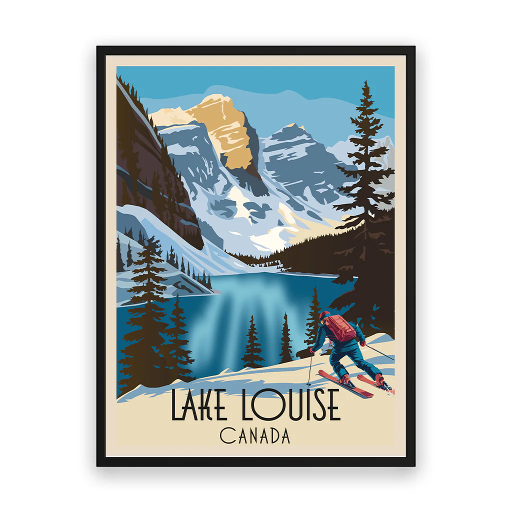 lake-louise poster_rahmen_schwarz