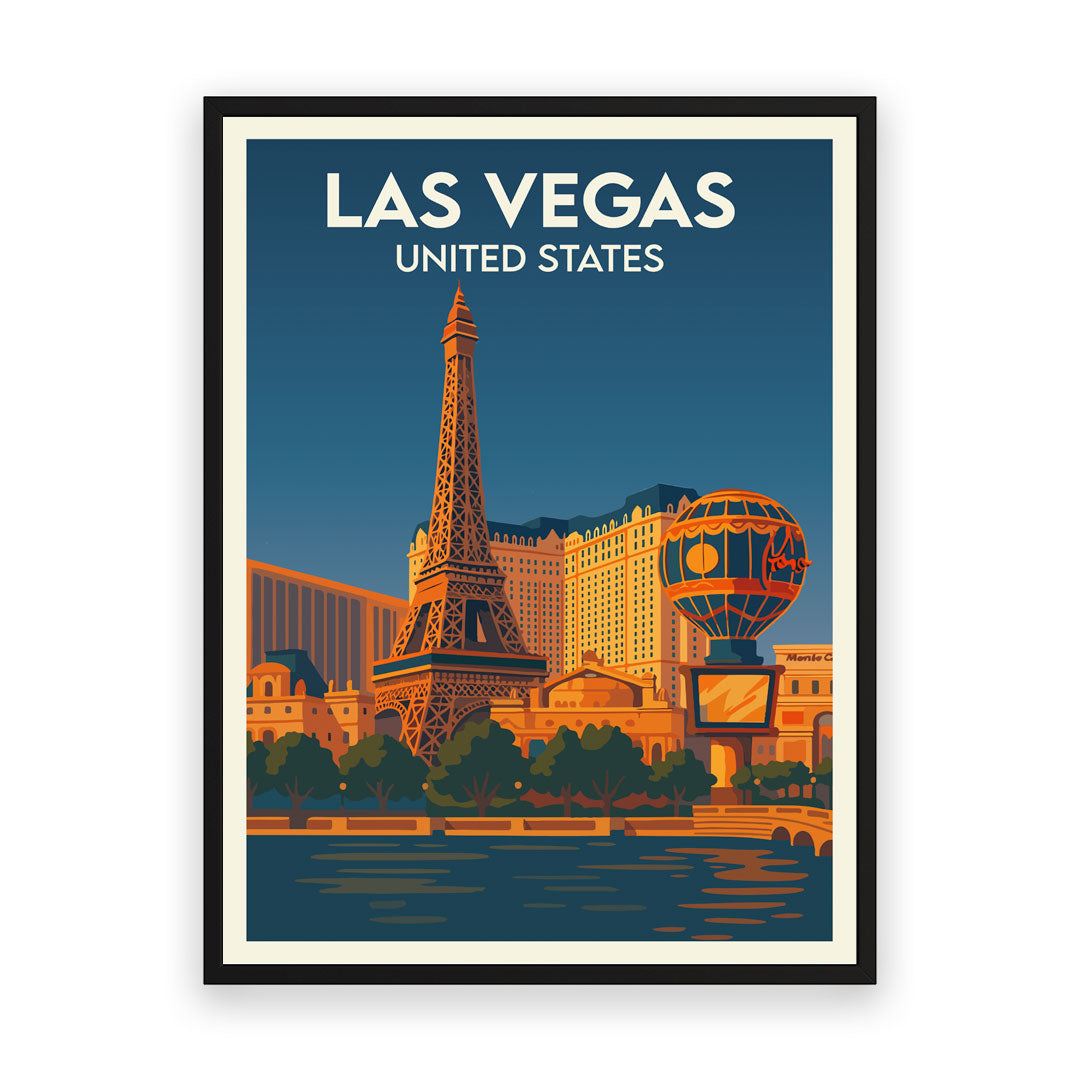 Las Vegas USA Kunstdruck