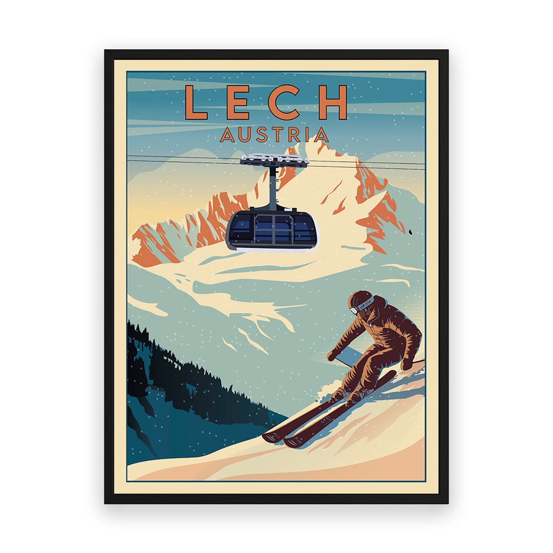 Lech Österreich Kunstdruck