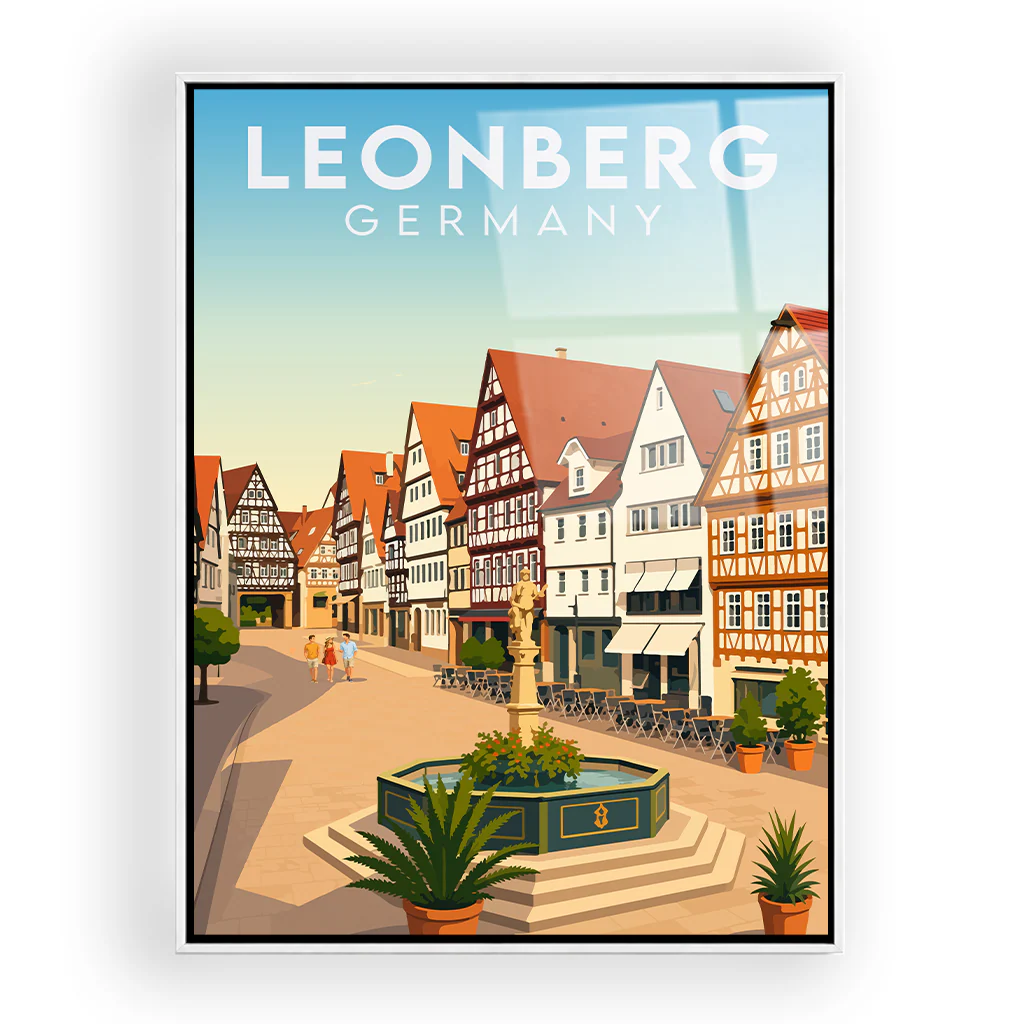 leonberg acryl_rahmen_weiss
