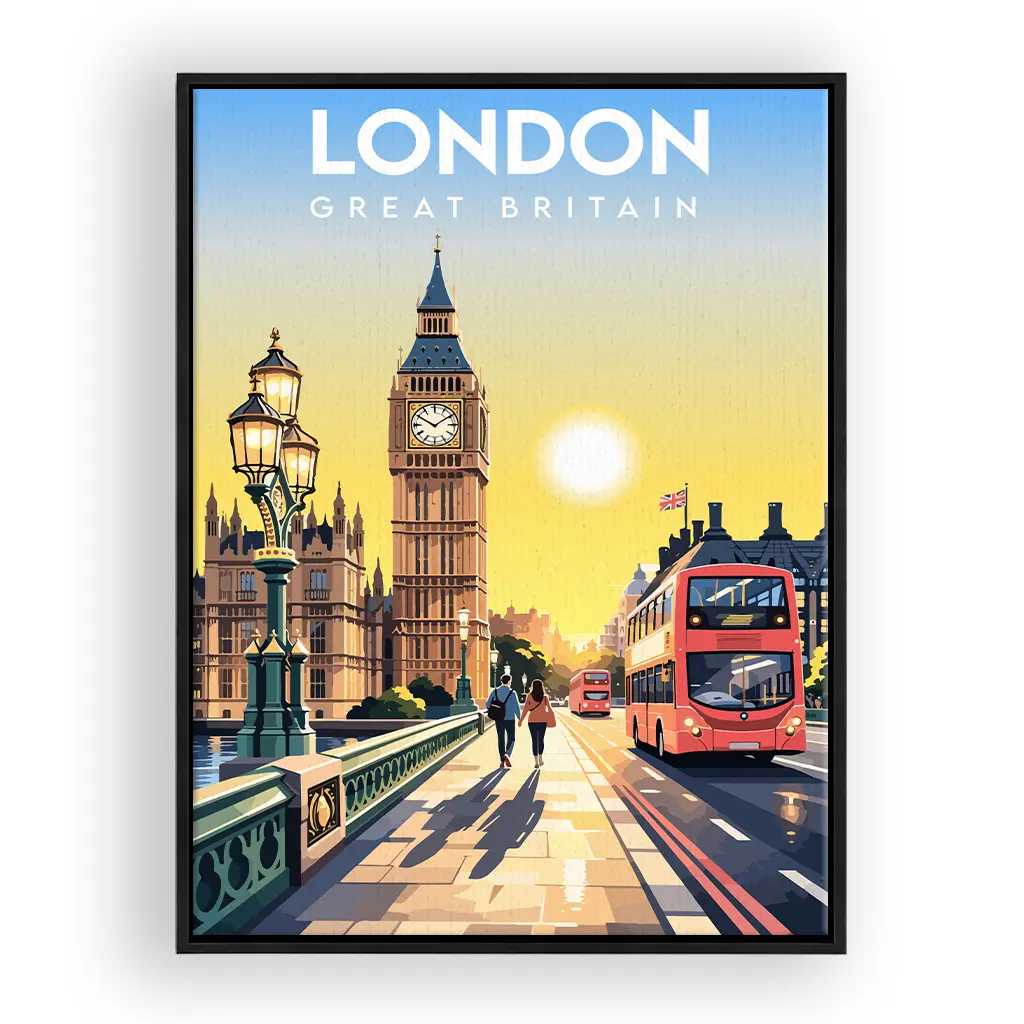 london leinwand_rahmen_schwarz