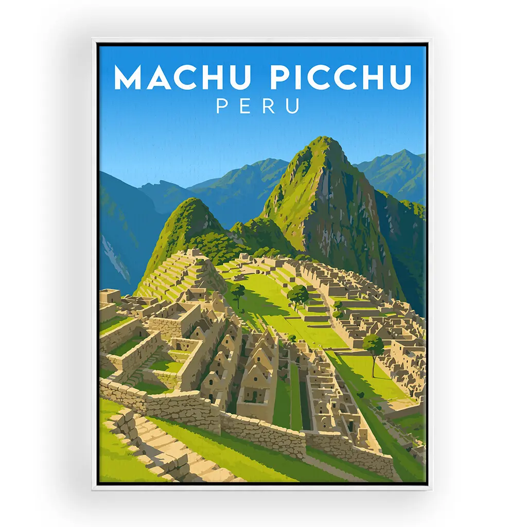 machu-picchu leinwand_rahmen_weiss