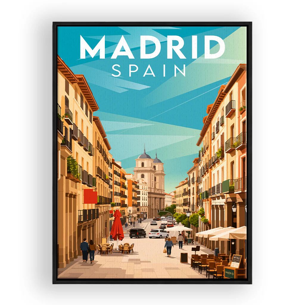 madrid leinwand_rahmen_schwarz