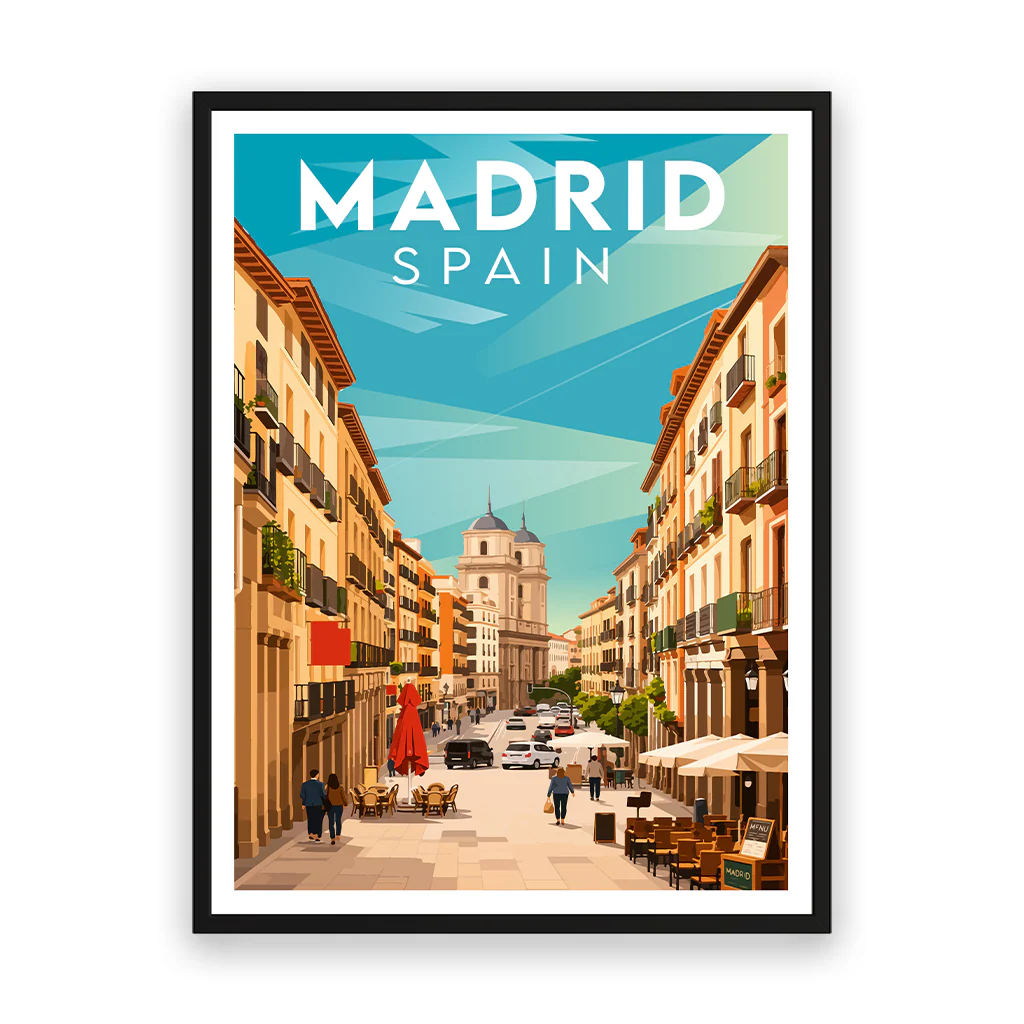 madrid poster_rahmen_schwarz