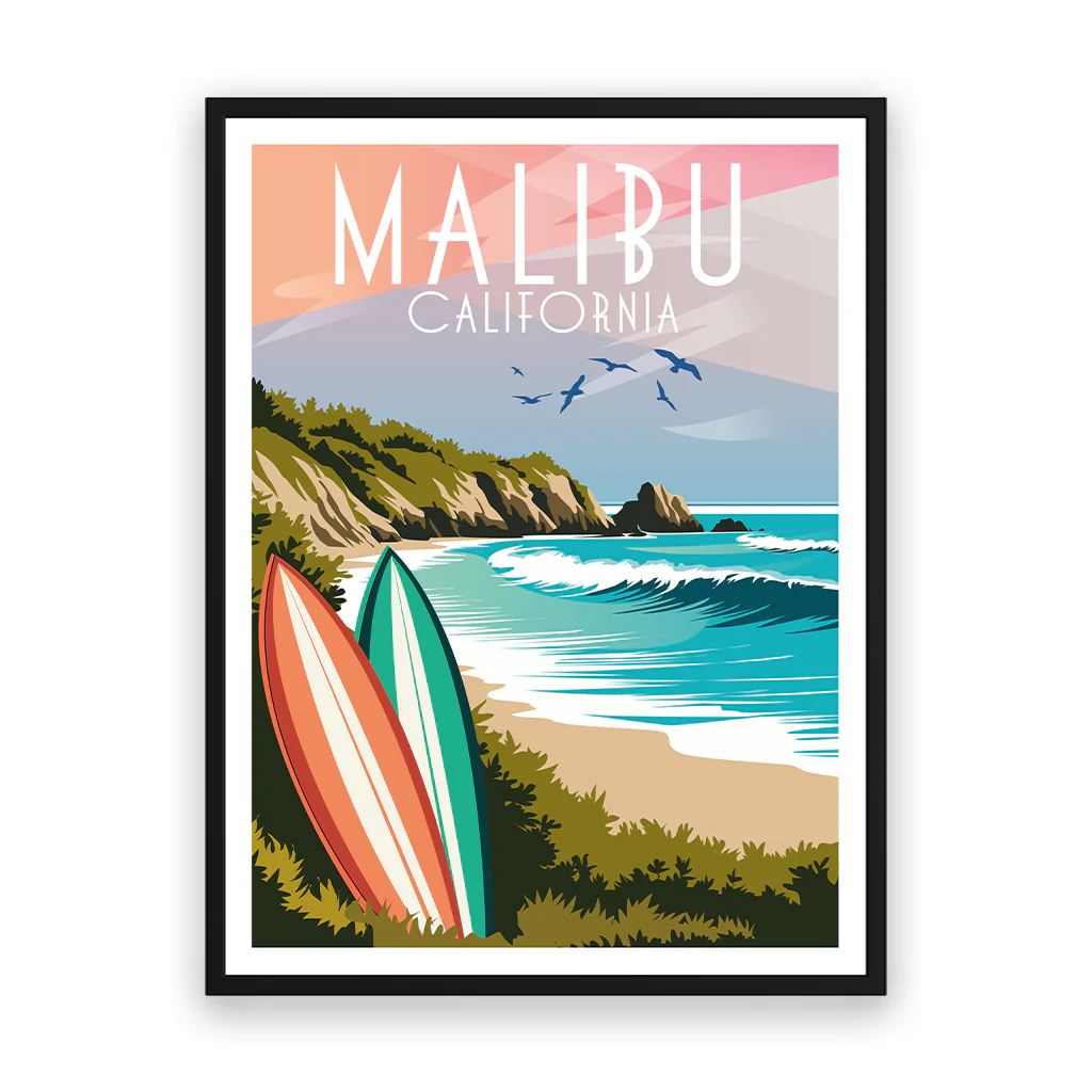 malibu poster_rahmen_schwarz