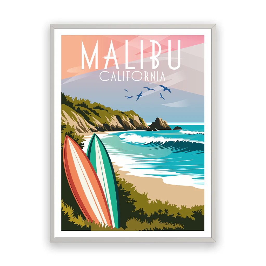 malibu poster_rahmen_weiss