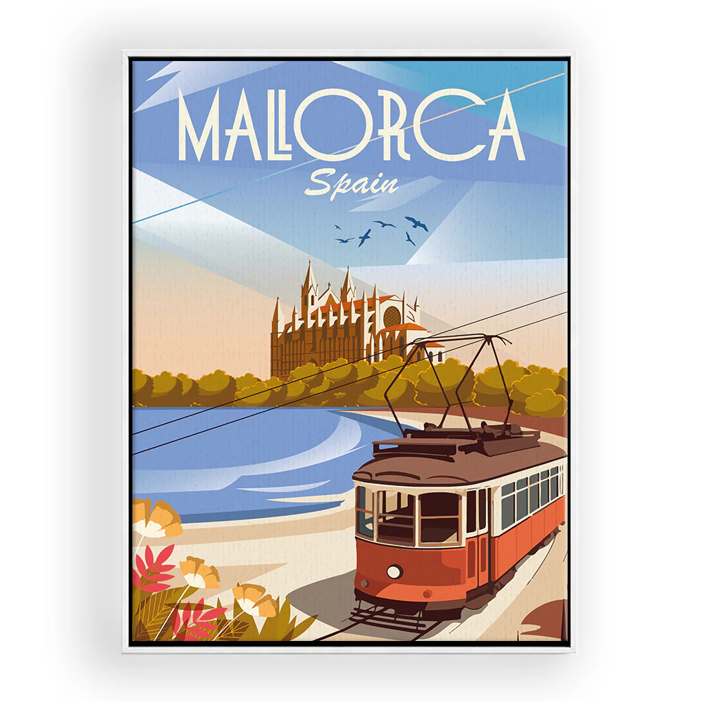 mallorca leinwand_rahmen_weiss