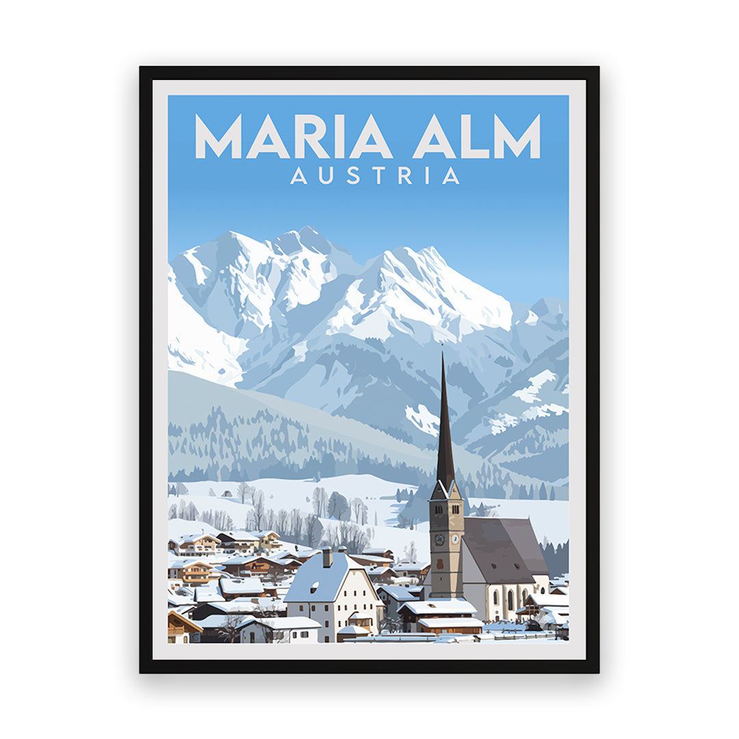 Maria Alm Österreich Kunstdruck