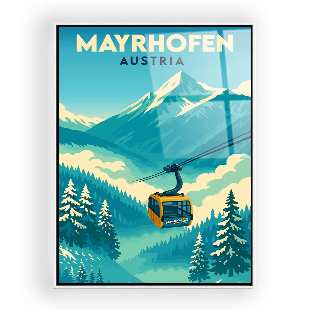 mayrhofen acryl_rahmen_weiss