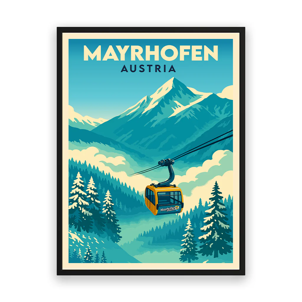 mayrhofen poster_rahmen_schwarz