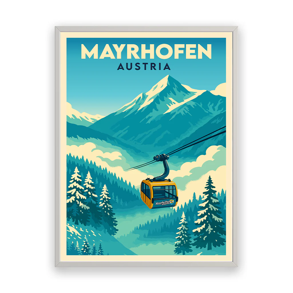 mayrhofen poster_rahmen_weiss