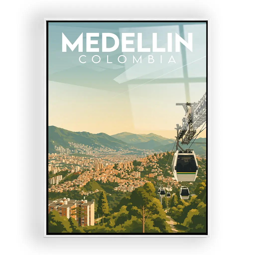 medellin acryl_rahmen_weiss