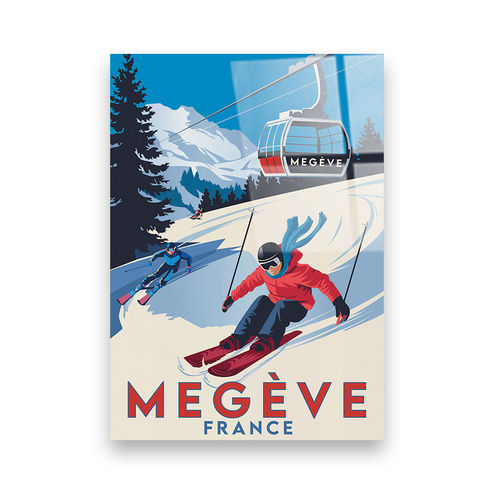 Megève Frankreich Acryldruck