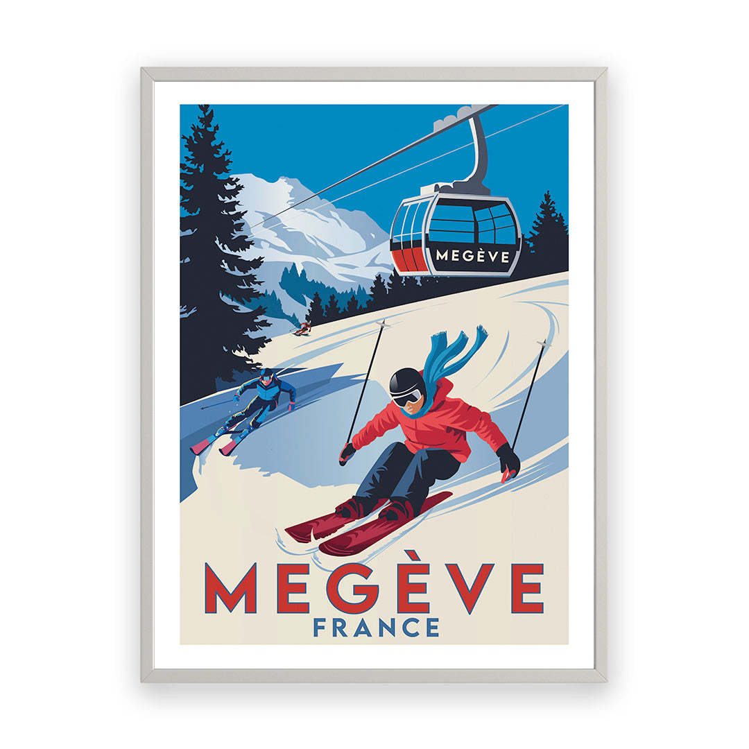 Megève Frankreich Kunstdruck