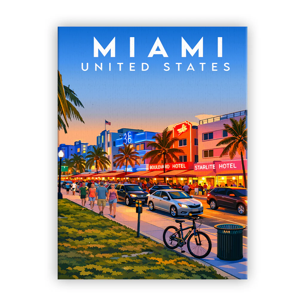 miami leinwand_ohnerahmen